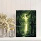 thumbnail image 2 of Qisvanset Framed Canvas Wall Art 12x16 Inch Mossy Swamp Tree Gothic Mystical Nature Wall Decor, 2 of 5