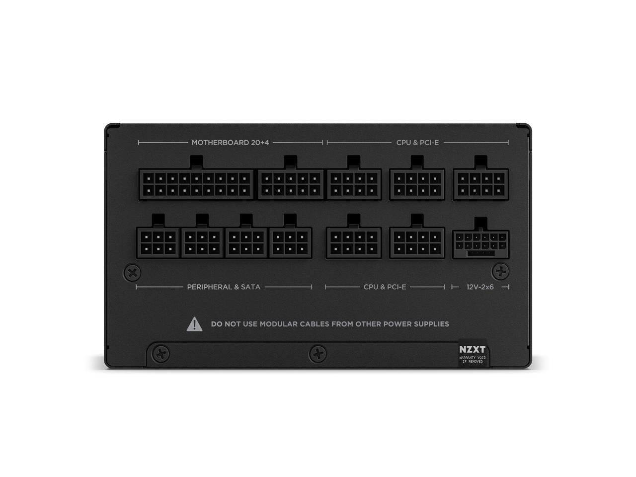 NZXT ATX 3.1 1200 Watt 80 Plus Gold Fully Modular Power Supply - Black - PA-2G2BB-US