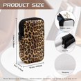 thumbnail image 6 of SEANATIVE Eyeglasses Case Dual Compartment Glasses Pouch with Zipper Water-Resistant Double Sunglasses Holder Lightweight Portable Eyeglass Case for 2 Pairs of Glasses, Leopard Print, 6 of 7