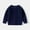 Navy, variant on BRGZLK Toddler Kids Round Neck Knit Sweater Fall Winter Cute Solid Color Long Sleeve Round Neck Warm Knitwear Tops Kids Casual Warm Clothes Khaki 1-2 Years