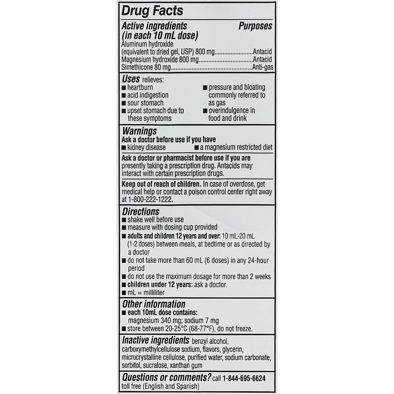 Mylan T Mylanta Maximum Strength Classic Flavor Antacid Antigas, 40% OFF