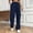 Blue, variant on Sentmoon Straight Leg Pants Women Oversized Drawstring High Waist Track Pants Loose Wide Leg Solid Color Breathable Athletic Pants for Women Fall Casual for City Sightseeing White XL