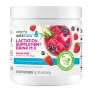 UpSpring Milkflow Fenugreek, Blessed Thistle Berry Flavored Supplement Drink Powder | 8.5 oz
