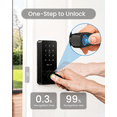 thumbnail image 4 of DESLOC B200L Fingerprint Smart Lock with Handle, Keyless Entry Door Locks, App Control, Touchscreen Keypad, 100 PIN Codes, Auto-Lock, 12-Month Battery, Emergency Power Port, IP54 Black, 4 of 11