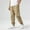 Khaki, variant on Cethrio Cotton Linen Sweatpants for Boy, Relaxed Fit Casual Elastic Bottom Boys Joggers Khaki Size 14-16