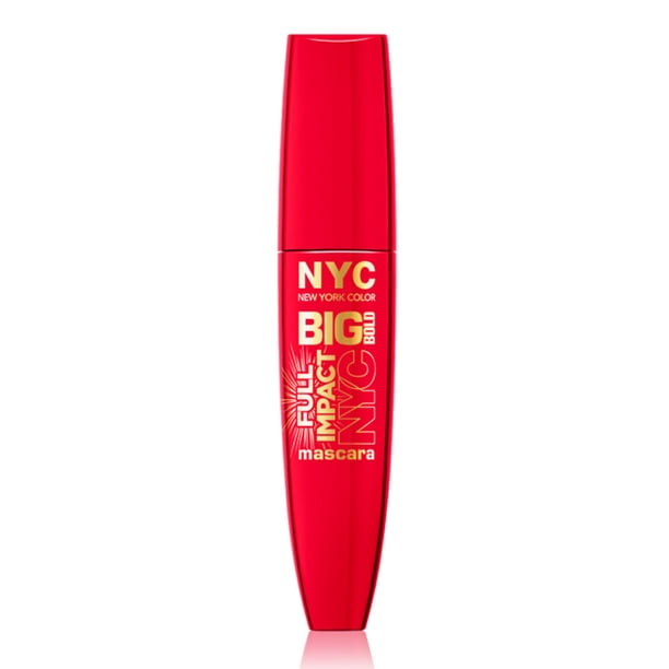 N.Y.C. New York Couleur Grand Mascara à Impact Complet, Noir Supplémentaire, 0,4 Once