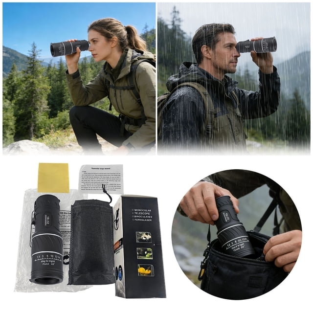 BotaniNest Focus Monocular Telescope Double High Definition And Portable Design Adult Large Sized Night Monocular Telescope Compact High Power Mono