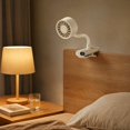 thumbnail image 6 of Luckky Rechargeable Clip On Fan with Flexible Gooseneck & Digital Display,3 Speed Color Light Mini Clamp Fan,Portable USB Desk Bed Fan for Office Bedroom Stroller Dorm Use, 6 of 6