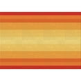 thumbnail image 1 of Ahgly Company Machine Washable Indoor Rectangle Transitional Orange Red Orange Area Rugs, 7' x 10', 1 of 7