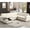 Beige, variant on 6-Seater Modular Sofa with Chenille Fabric / Comfortable and Stylish