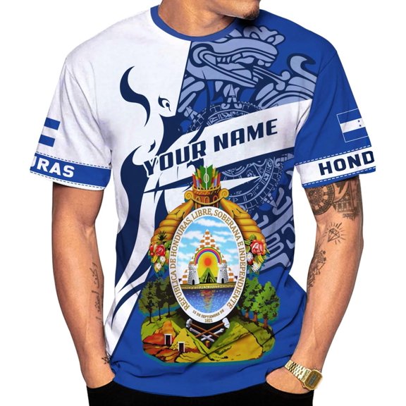 Personalized Honduras Shirt 3D Camisas De Honduras Honduras Shirts Men Women Honduras Tshirt Honduras Unisex S-5XL (S)