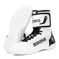 thumbnail image 2 of SKIUHS Men's High-Top Boxing Shoes with Adjustable Ankle Strap - Non-Slip Sole & Reinforced Ankle Support for Boxing Training & Matches, 2 of 7