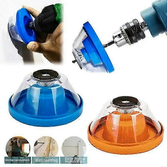 3 Pcs Electric Drill Dust Cover Ash Catcher Impact Hammer Drill Dust Collector Home Essential Accessory Reusable Drilling Accessory (Orange)