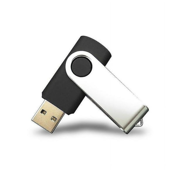 16gb Usb Key, Black One Pack Flash Drive Usb 2.0 Memory Stick Storage Flash Drive