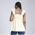 thumbnail image 2 of Maternity Motherhood® Ruffle Back Detail Top Color: Chambray Size: L-MAT, 2 of 4