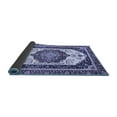 thumbnail image 2 of Ahgly Company Indoor Round Abstract Blue Modern Area Rugs, 5' Round, 2 of 4