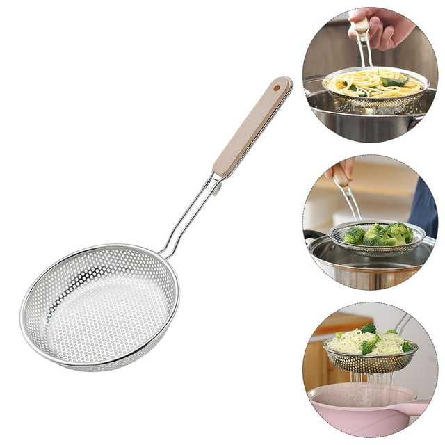 unbranded 1Ud Cucharón Colador De Acero Inoxidable Con Mango Ergonómico Y Agujero Para Colgar