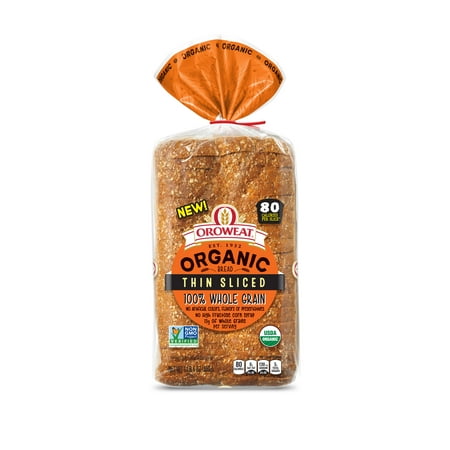 Oroweat Organic 100% Whole Grains Thin Sliced Bread, 24oz - Walmart.com