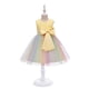 thumbnail image 2 of Vestido Para Niñas, Ropa Para Niñas Pequeñas, Hilo De Red De Color Para Niños Pequeños, Lazo, Fiesta De Cumpleaños, Vestido De Flores, Vestidos Para Niños, Amarillo Odeerbi  LM103-8659, 2 of 9