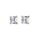 Luxury Designs Boucles d'Oreilles à Tige Carrées en Or Jaune 10 Carats de 4 Mm x 4 Mm – image 2 sur 2
