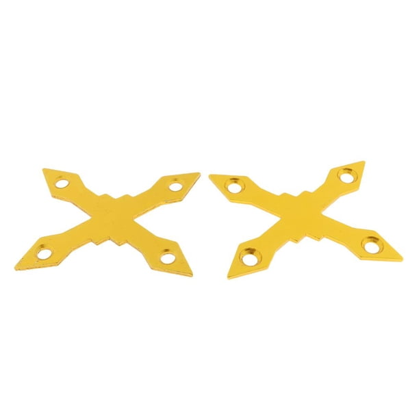 2 Piezas en Forma de X 4 Agujeros Aleación de Aluminio Anti-colapso Skateboard Longboard Deck Juntas Almohadillas oro Soledad plataforma de longboard