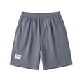 thumbnail image 6 of TKKCS Mens Casual Drawstring Shorts- Lightweight Elastic Waist Daily Wear Breathable Flat Front Summer Beach Shorts with Pockets Dark Gray Size 2XL, 6 of 7