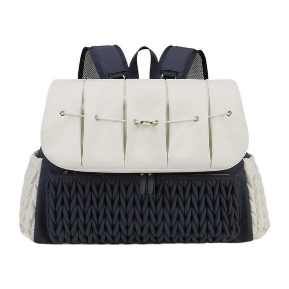Mochila para pañales perfecl gran capacidad bolsa para cambiar azul