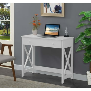 Convenience Concepts Oxford 30 inches Tall 1 Drawer 36-inch Desk, White, All Ages