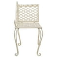 thumbnail image 2 of vidaXL Garden Chaise Lounge 50.4" Metal Antique White, 2 of 6