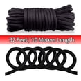 thumbnail image 4 of Casewin 1Pack 10 M/33 Feet 8 MM All Purpose Rope Soft Cotton Rope Cord Thick Cotton Twisted Cord (Black), 4 of 9