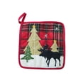 thumbnail image 1 of Moyic Mantel Individual de de Navidad, posavasos de copa europea, de barbacoa antiescaldado a cuadros, taza, tazón, almohadilla, Kits de decoración para fiestas Moyic HA070536-00, 1 of 6
