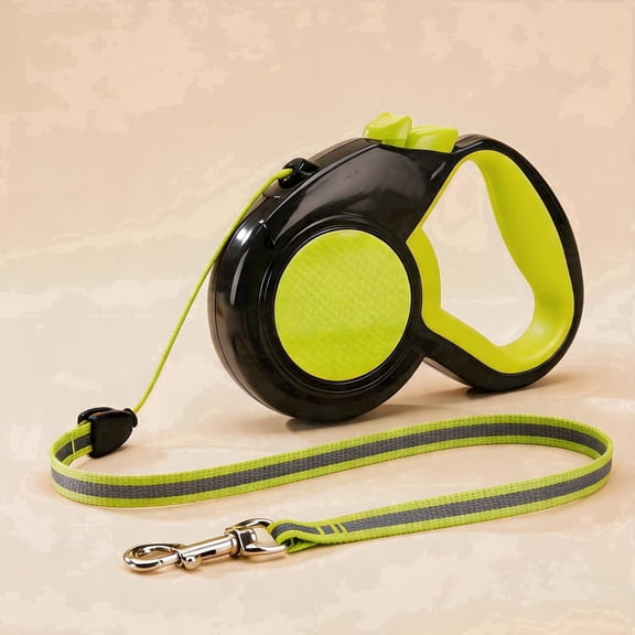 ASTOTSELL Original Retractable Dog Leash, 360° Tangle-Free Retraction, 16 ft Tape, Quick Thumb Lock, Anti-Slip Handle, For Dogs Under 44 lbs - Green
