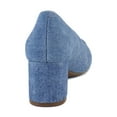 thumbnail image 4 of Aerosoles Ebel Women's Heels Blue Jean Denim Suede Size 8 M, 4 of 8