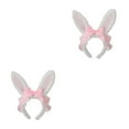 thumbnail image 3 of Maytalsory Comfortable Hairband For Girls Hair Accessories Collection Durable Bunny Ears Pink 2Set, 3 of 6