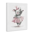 thumbnail image 2 of Stupell Industries Cottage Ballerina Rhino in Pink Tutu Canvas Art, 16 x 20, by LSR Design Studio, 2 of 8