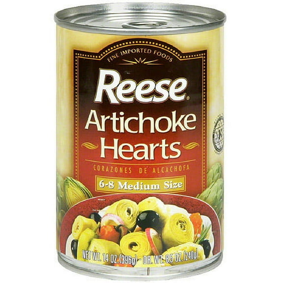Reese Medium Artichoke Hearts, 14 oz (Pack of 12)
