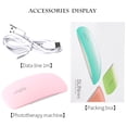 thumbnail image 3 of Lámpara UV plegable para uñas, compacta y portátil, ideal para manicura en casa, color rosa, carga USB, ajustes de tiempo de 45s y 60s., 3 of 7
