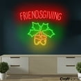 thumbnail image 3 of Craftnamesign Friendsgiving Neon Light, Thankful LED Sign, Thanksgiving Decor, 3 of 5