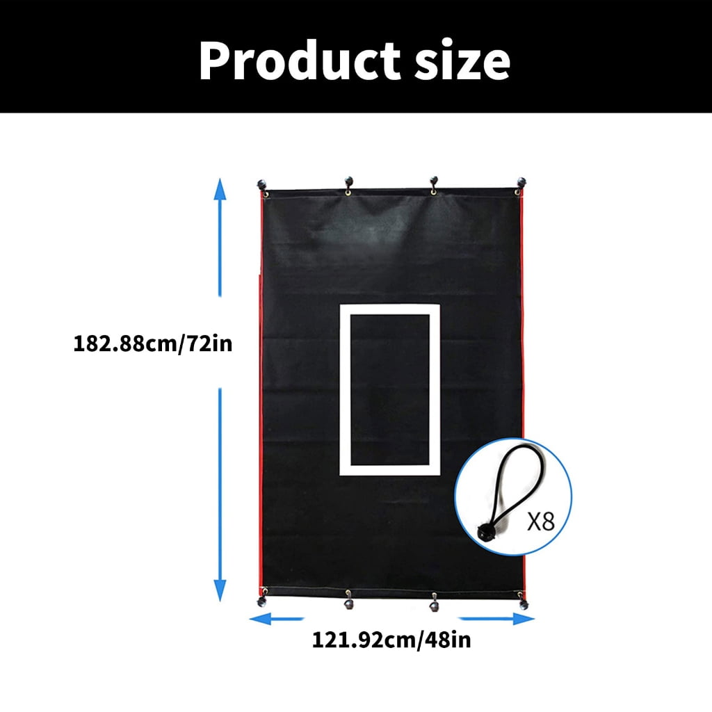 ZPAQI Batting Cage Baseball Backstop Wear-Resistant Baseball Pitching Targets