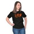 thumbnail image 3 of Boo Cute Witch Ghost Halloween Women's Graphic T Shirt Tees Brisco Brands M, 3 of 5