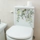 thumbnail image 2 of Pegatinas para tapa de asiento de inodoro, hojas de plantas, flores, hojas verdes, calcomanías florales para tapa de inodoro, pegatina impermeable para decoración de cisterna de baño, 2 of 8