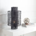 thumbnail image 6 of SAFAVIEH Hemera 19 in. Coastal Black Rattan Table Lamp with Black Shade, 6 of 11