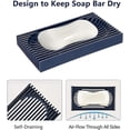 thumbnail image 3 of 2 Pcs Natural Wooden Bamboo Soap Dish Wood Shower Handmade Soap Box Soap Box, 3 of 5