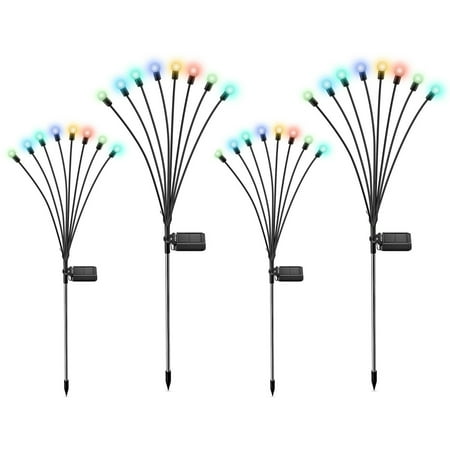 

Litake Solar Powered Firefly Lights Outdoor Solar Garden Lights Waterproof Solar Starburst Swaying Garden Light for Courtyards Lawns Sidewalks Decor