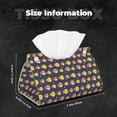 thumbnail image 6 of Lsque Cute Puffer Fish Printed Long Tissue Box Cover Holder, Facial Paper Organizer Dispenser,Triangle with Bottom Belt, PVC Leather Decorative Organizer, 6 of 9