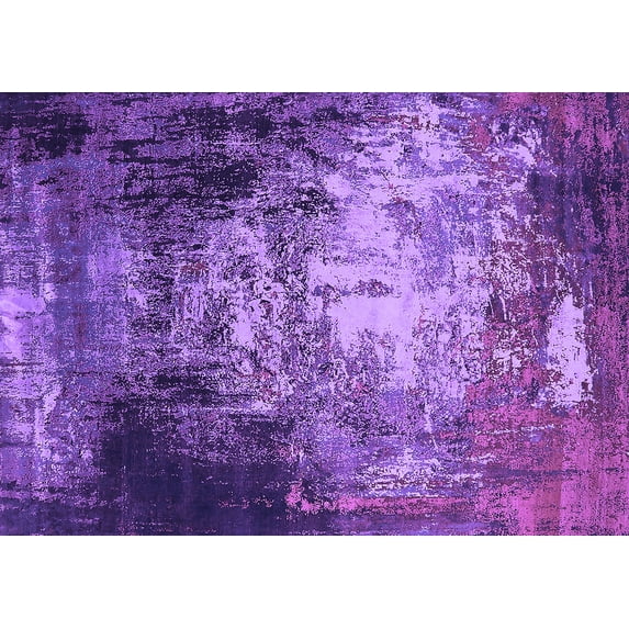 Ahgly Company Indoor Rectangle Oriental Purple Industrial Area Rugs, 5' x 8'