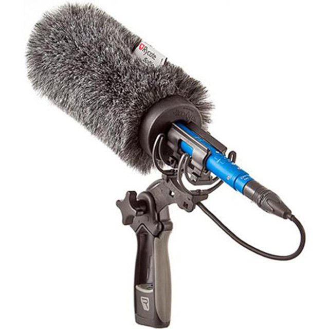 Rycote Softie Windshield with 18cm Medium Hole with Mount and Pistol Grip Handle