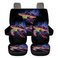 thumbnail image 5 of Binienty Purple Turtle Car Seat Covers 4 Pcs, Front Seat Protector Carseat Rear Split Bench Cover Universal , Men Women Automobile Interior Decorate Accessories Fit for Car SUV Trucks, 5 of 6