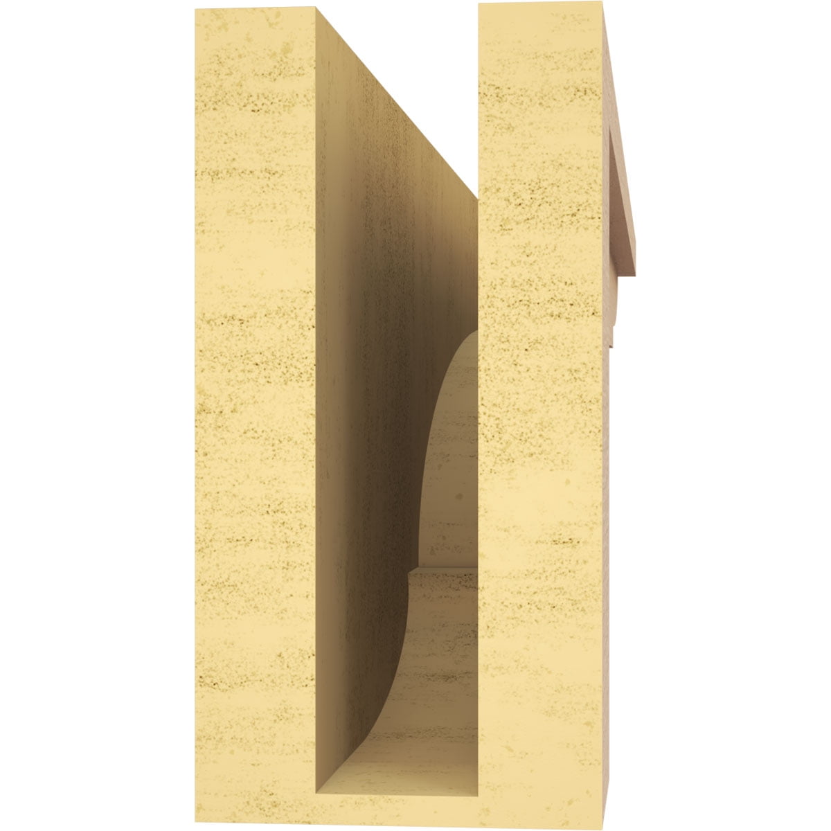 5"W x 30"D x 10"H Thin Bryant Rough Cedar Woodgrain TimberThane Corbel, Primed Tan