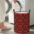 thumbnail image 6 of Uemuo Tomatoes And Chili Pattern Circular Laundry Hamper Basket with handles,Collapsible laundry basket,Large capacity laundry hamper,Laundry Organizer-Small, 6 of 8